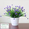 Nórdico Pequeño Simulación Flor Falsa Adornos Decorativos Sala de Estar Hogar Mesa de Centro Decoración Ramo de Flores Secas de Plástico Planta en Maceta para Mesa de Comedor