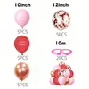 Aliexpress Balão Transparente de Látex Rosa Dourado com Confete Lantejoula Metálico Conjunto Balões Decoração Festa de Aniversário
