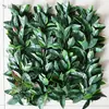 Parede de planta biónica tridimensional simulada, gramado artificial de plástico popular para exteriores, parede de plantas verdes para varanda, parede de plantas simulada