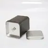 Caja de hierro personalizada de fábrica para té, caja cuadrada de hojalata repujada, suministro, tapa de doble remache, fondo Gong, caja metálica