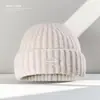 Gorros de Lana para Otoño e Invierno para Mujer, Gorros Tejidos con Letras de Goma para Estudiantes y Parejas, Circunferencia de Cabeza Grande, Gorros Pequeños de Punto para Hombre, Gorros para el Frío
