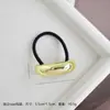 Diseño de nicho personalidad aleación cóncavo-convexo elástico anillo para el pelo todo-partido viento frío geométrico cuerda para el pelo retro temperamento cuerda para la cabeza