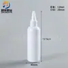 Botella de Boca Puntiaguda 10-120ml Botella Dispensadora de Tinta Pigmento para Pintura de Mascotas Botella Blanca Pequeña a Prueba de Luz de Apriete