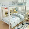 Juego de ropa de cama de tres piezas para dormitorio estudiantil, 100% algodón Clase A, estilo sábana bajera, sábana 100% algodón 90x190 para litera y funda de edredón