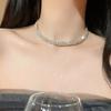 Bling Luxury Full Diamond Collar 2024 Advanced Sense Niche Collar Chain Ins Cyber Celebrity Stacked Necklace Choker