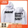 Moletom com Estampa de Carta da Turnê do Álbum do Rapper Melendi Unissex Harajuku Streetwear Hip-Hop