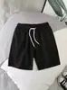 Shorts casuales de pierna ancha para hombre, estilo retro americano, de verano, para entrenamiento deportivo, al aire libre, fitness, holgados, rectos, de color liso, versátiles