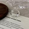 Anillo Doble Capa Geométrico de Plata de Ley S925 Ouni Han, Diseño de Nicho de Lujo Ligero, Accesorio de Anillo de Moda, Estilo Versátil