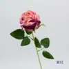 Rosas Queimadas Simuladas com Galhos Únicos Presente de Dia dos Namorados Decoração de Sala de Estar Noiva Segurando Flores Arranjo de Atmosfera Festiva de Shopping