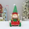 Tecido Novo Transfronteiriço Reclinável Esticável Carro Trenó Boneco Elfo Festa de Natal Decoração Suprimentos Ornamento