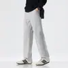 Pantalones casuales para hombre, ropa de otoño para hombre, pantalones largos rectos casuales, pantalones anchos holgados, estilo moderno de primavera y otoño