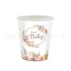 Nuevo Set de Fiesta Temática de Bautizo Rosa para Bebé, Fiesta de Cumpleaños de Bebé, Platos de Papel, Manteles, Vajilla, Suministros de Decoración