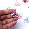 Patches de Mini Bordado de Borboleta Multicor para Roupas, Patches para Conserto de Furos, Patches Decorativos para Vestidos, Hanfu e Qipao