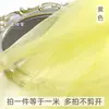 Tejido de gasa de organza encriptada verde gasa suave retazos de tela para manualidades Hanfu ceremonia de boda fondo de escenario fotografía tela suave