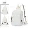Bolso versátil de tres vías nuevo dopamina: bolso de hombro, mochila, bolso cruzado, mochila pequeña casual ligera, mochila simple de color sólido