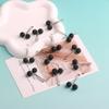 Lenço Feminino de Alta Qualidade e Acessório de Clipe para Lenço de Seda com Clipe Pinos em Forma de U com Bola de Strass, Fivela Simples de Clipe para Lenço de Cabeça