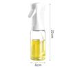 Botella Atomizadora de Aceite 200ml Botella Spray para Cocina Botella de Vidrio Tipo Pulsador Antigoteo Botella de Aceite Transparente Venta al por Mayor