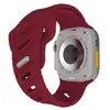 Adecuado para Apple Watch Ultra9876543210 Generación Se Correa Deportiva de Silicona Transpirable con Agujero Oblicuo Nuevo Estilo