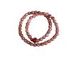 Nueva Pulsera de Cuentas de Piedra Solar Rosa China para Mujer Exquisita Pulsera Apilada de Flor de Durazno Lujo Ligero Nicho Nueva Llegada Pulsera