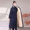 Chamarra de Algodón Gruesa y Cálida con Capucha de Franela Extra Larga Acolchada con Forro de Felpa Ropa de Trabajo Invierno Ropa para el Hogar Mujer