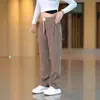 Pantalones Casuales Forrados de Felpa de Otoño e Invierno Nuevos Pantalones Rectos Holgados para Hombre 2025 Moda Deportiva Elegantes Pantalones Largos de Cintura Elástica