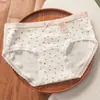 10A Algodão Antibacteriano Gancho Estendido Pequena Estampa Floral Algodão Roupa Íntima Feminina Respirável e Confortável Elástico Cobre o Quadril Roupa Íntima de Menina