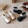 Botas de Niña Estilo Coreano Otoño Invierno Botines Elegantes Infantiles con Adorno de Encaje Botas Individuales de Princesa Botas Individuales de Moda para Niñas