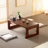 Mesa de Centro Tatami de Olmo Viejo Estilo Chino Nuevo Madera Maciza Mesa para Ventana Saliente Estilo Zen Mesa Kang Estilo Antiguo Mesa para Ceremonia de Té Mesa Baja Japonesa