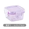 Caixa de Armazenamento de Comida para Bebê de Grau Alimentício Selada Hermeticamente com Tampa Portátil Espessa Mini Caixa de Frutas para Viagens ao Ar Livre
