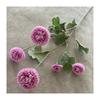 5 cabeças flocado pequena beleza crisântemo de mil camadas decoração de casamento arranjo de flores fileira de chão flor sala de estar exposição Hot Wheels flor artificial atacado