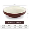 Kaibaiya plato de paja de melamina imitación porcelana restaurante plato hondo plato hondo para sopa plato para pasta occidental plato para arroz envuelto en huevo al curry comercial