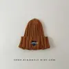 Gorros de Lana para Niños y Niñas en Otoño e Invierno, Cortavientos y Cálidos, Gorros de Orejeras de Punto con Agujeros Tendencia Coreana, Gorros Anti-Frío