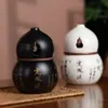 Quemador de Incienso de Calabaza Fulu Tendencia Nacional Creativo Cultural Caja de Regalo Set para Ceremonia del Té, Mesa de Té, Aromaterapia, Decoración de Atmósfera Interior del Hogar