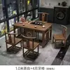 Nuevo Estilo Chino Madera Maciza Oficina Hogar Apartamento Pequeño Mesa de Té Kung Fu Estación de Preparación de Té de Alta Calidad Juego de Mesa y Sillas para Beber Té en el Balcón