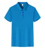Camisa Polo de Algodón Peinado de Verano Ropa de Trabajo Manga Corta Cuello Camisero con Logo Uniforme de Trabajo Ideal Camisa Cultural Cuello Camisero 80% Algodón