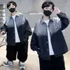 Chaqueta Camisa de Mezclilla para Niños 2026 Nueva Moda Otoñal de Manga Larga para Niños Mayores, Ropa Transfronteriza de Moda
