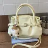Bolso de Mano Plateado Transfronterizo para Mujer, Bolso Tote Pequeño, Nuevo Modelo 2026, Textura de Alta Calidad, Bolso Tote Cruzado Plegado de Nicho