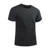 Camiseta Masculina Ice-Cool de Secagem Rápida Verão Gola Redonda Manga Curta com Bolso no Peito com Zíper Design Sem Costura Esportes Fitness Manga Curta