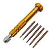 Destornillador de Aleación de Aluminio Cinco en Uno Juego de Destornilladores 5 en 1 Juego de Herramientas para Desmontaje y Reparación de Teléfonos Móviles