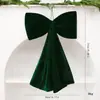 Lazo de Terciopelo Cruzado Tamaño Grande Mediano Pequeño Lazo de Terciopelo Árbol de Navidad Festival Decoración de Chimenea Colgante