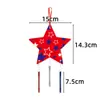 Decoración Día de la Independencia Americana de Amazon Colgante Estrella Carrillón de Viento Fiesta del Día Nacional Americano Carrillón de Viento del Día de la Independencia Colgante