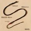 Hebilla Ping An Cuerda de Jade Fina Colgante Versátil Cordón Cadena de Cuello Ajustable para Hombres y Mujeres Cuerda de Jade de Cera de Abeja Dorada