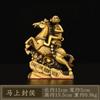 Figura de Caballo y Mono de Cobre con Sello, Decoración para Oficina en Casa, Regalo de Negocio