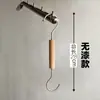 Ganchos para tienda de ropa Ganchos en S Perchas Ganchos para colgar Ganchos de exhibición Madera maciza Colgar ropa Tienda de ropa para mujer Pared Perchas para pantalones
