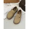 Zapatos Birkenstock Retro Todo Incluido para Mujer Verano y Otoño 2025 Nuevos Zapatos de Plataforma de Suela Gruesa Mocasines Versátiles Slip-On para Aumentar la Altura