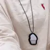 Collar con Colgante de Espejo de Nube Cadena para Suéter para Mujer Nicho Colgante Halter Asimétrico Estéreo Espejo Pequeño Accesorios para Vestir