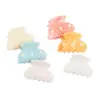 Pinza para el Cabello Flor de Margarita Pequeña Wjia Nuevo Moda de Acetato Gama Alta Tamaño Mediano Pinza de Tiburón Pasador para Recogido Parcial Accesorio para el Cabello
