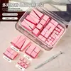 Manicura 1cm mini bloque de tofu Pegamento Pat esponja degradado rubor floreciente cuadrado pequeño herramienta de rascar pluma traje