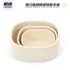 Set de Lonchera de Silicona Pura de Tres Piezas Apilable Almacenamiento tamaño pequeño Tazón para Comida de Bebé Caja Conservadora de Frescura con Tapa Traje de Lonchera