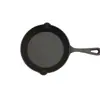 Sartén Plana de Hierro Fundido Sartén para Bistec Sartén Antiadherente Sartén para Pastel de Panqueque Holandés Estufa de Inducción Sin Recubrimiento Mini Sartén para Huevos